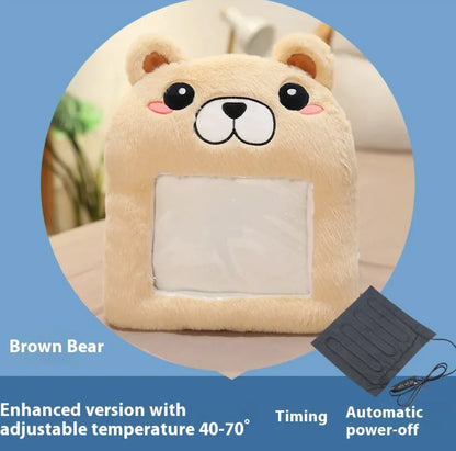 Electric rabbit fur foot warmer