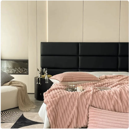 Nordic Luxe Soft Rabbit Fur Blanket