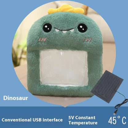 Electric rabbit fur foot warmer