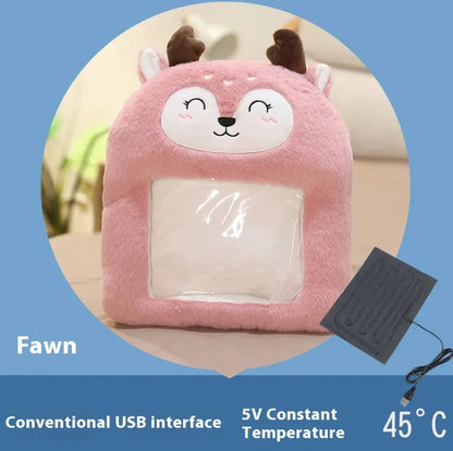 Electric rabbit fur foot warmer