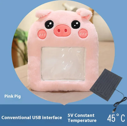 Electric rabbit fur foot warmer